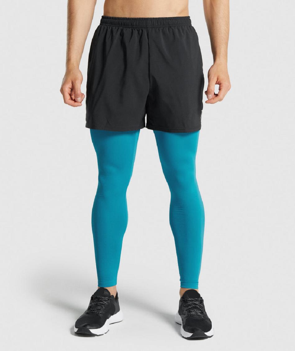 Κολαν Gymshark Element Baselayer ανδρικα μπλε | GR_SG8547