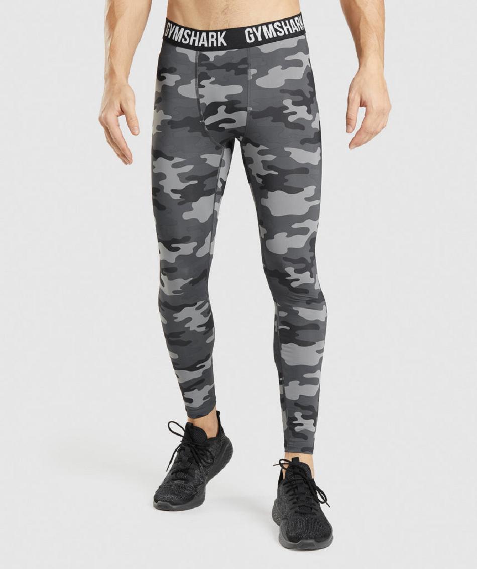 Κολαν Gymshark Element Baselayer ανδρικα γκρι | GR_V9464