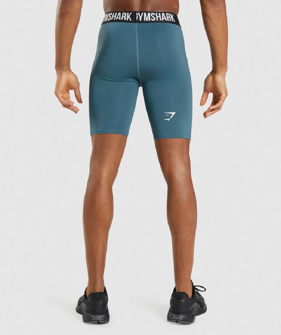 Σορτσ Gymshark Element Baselayer ανδρικα τυρκουάζ | GR_YQ5944