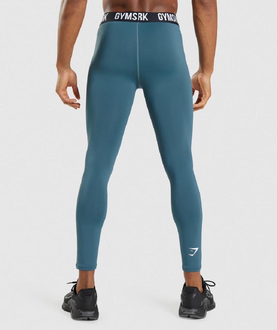Κολαν Gymshark Element Baselayer ανδρικα τυρκουάζ | GR_YQ8676