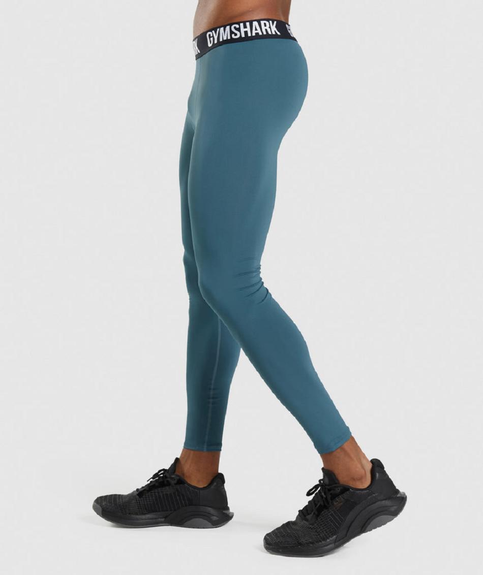 Κολαν Gymshark Element Baselayer ανδρικα τυρκουάζ | GR_YQ8676