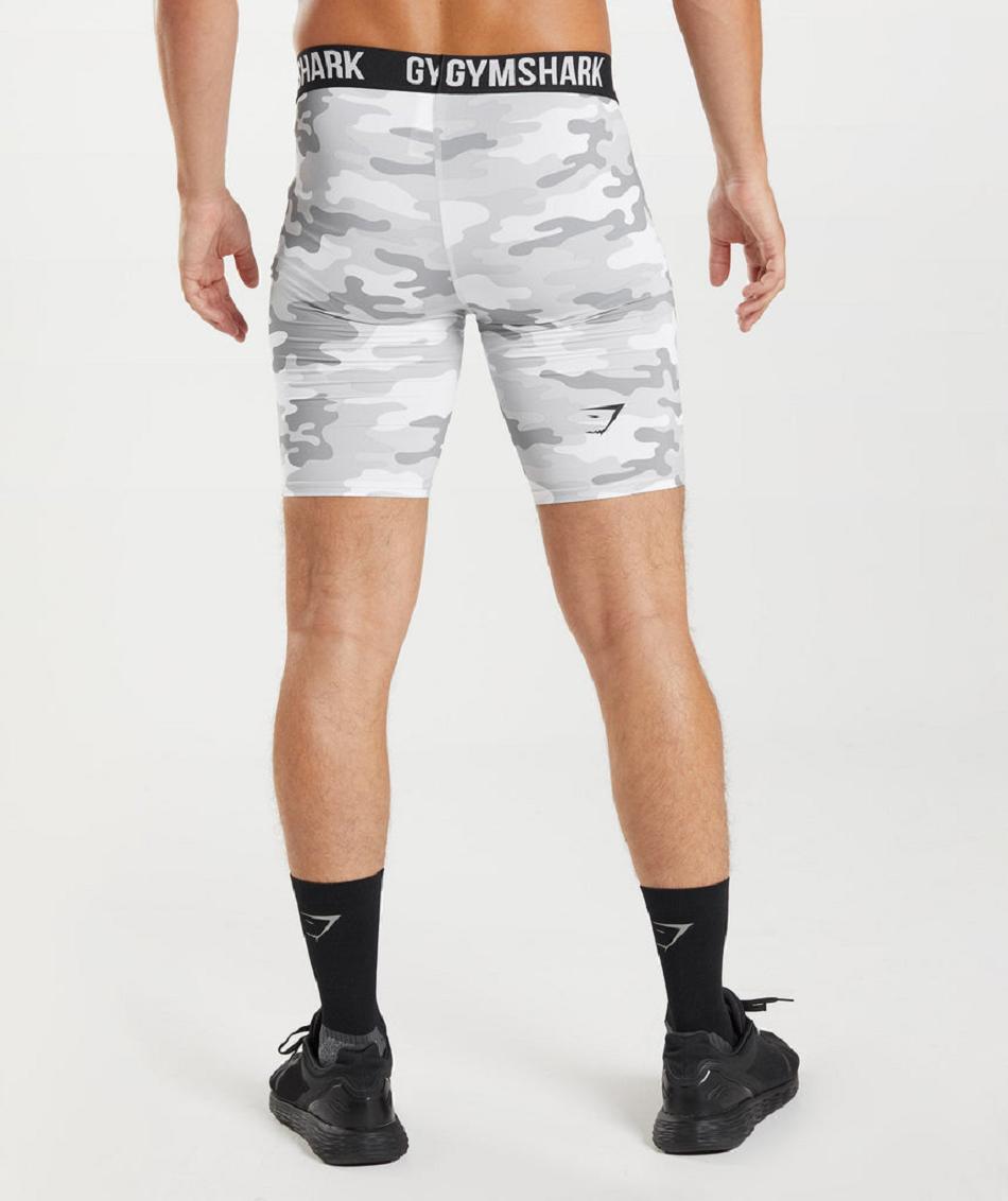 Σορτσ Gymshark Element Baselayer ανδρικα ανοιχτο γκρι | GR_CG4646