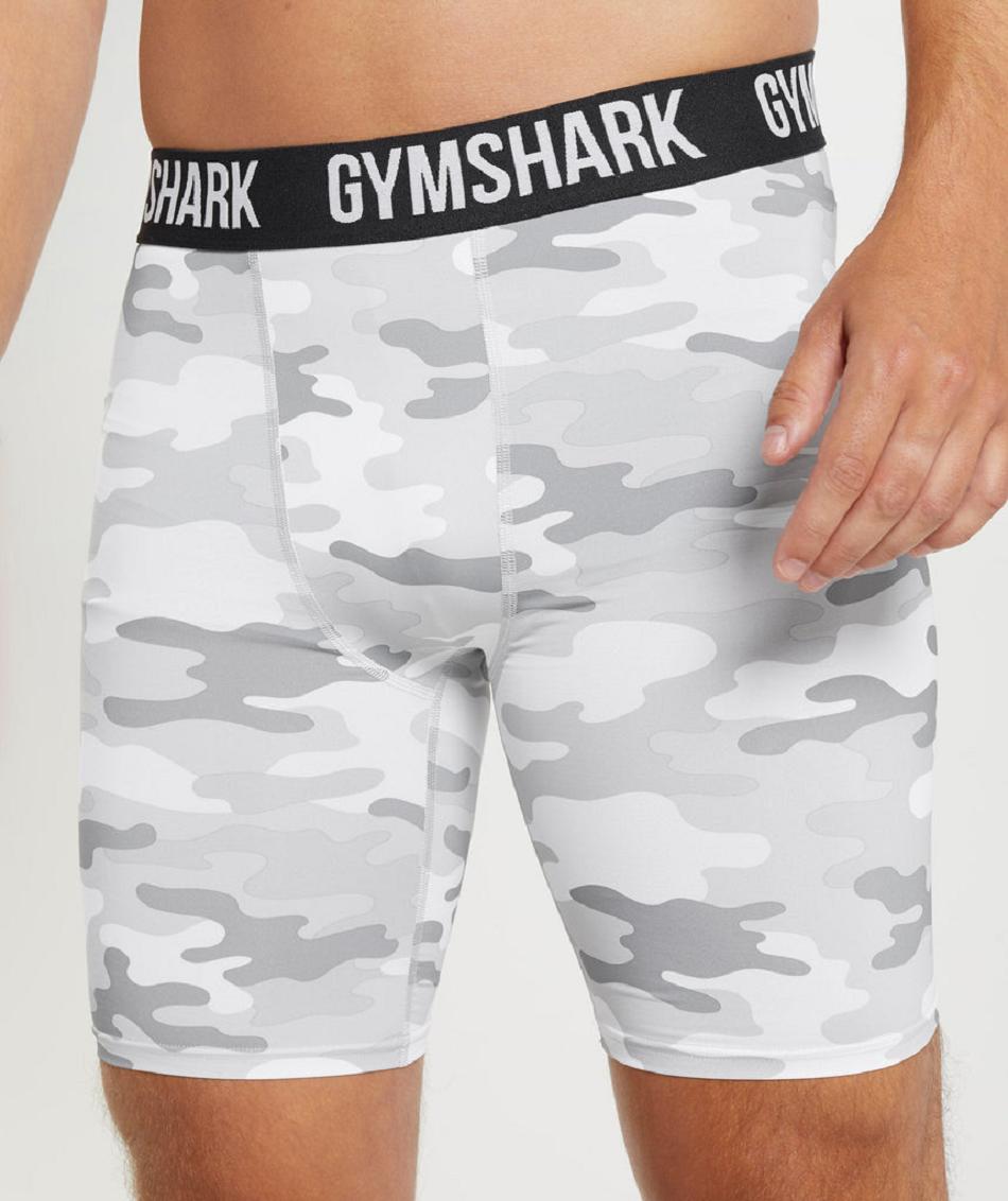 Σορτσ Gymshark Element Baselayer ανδρικα ανοιχτο γκρι | GR_CG4646