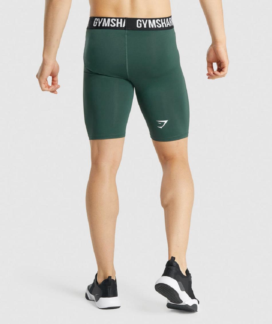Σορτσ Gymshark Element Baselayer ανδρικα σκούρο πρασινο | GR_CR4231