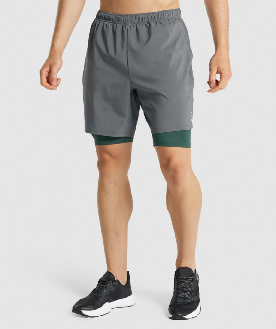 Σορτσ Gymshark Element Baselayer ανδρικα σκούρο πρασινο | GR_CR4231