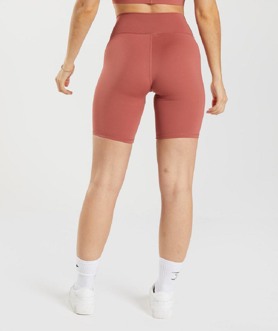 Σορτσ Gymshark Elevate Cycling γυναικεια ροζ καφε | GR_QX5816