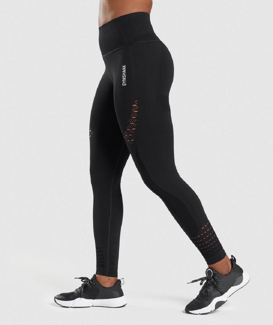 Κολαν Gymshark Energy Seamless γυναικεια μαυρα | GR_ED6839