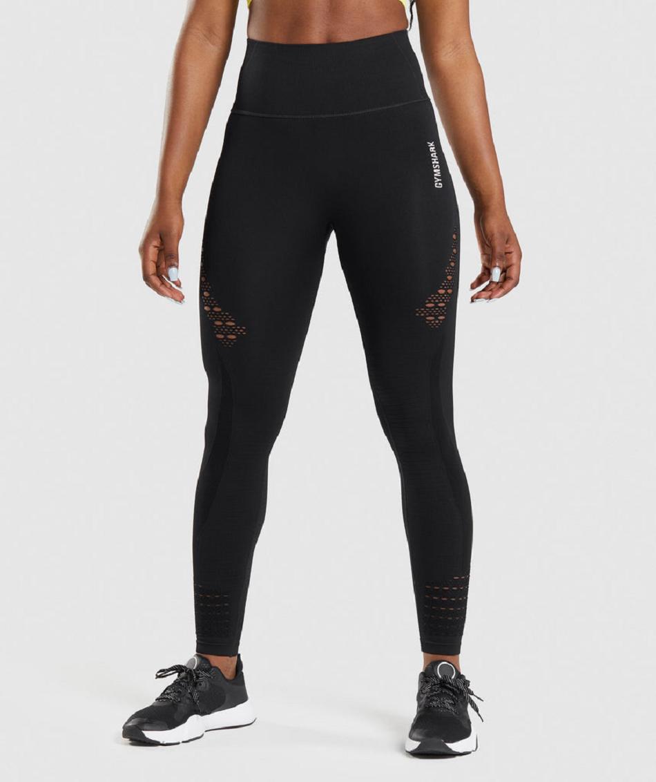 Κολαν Gymshark Energy Seamless γυναικεια μαυρα | GR_ED6839