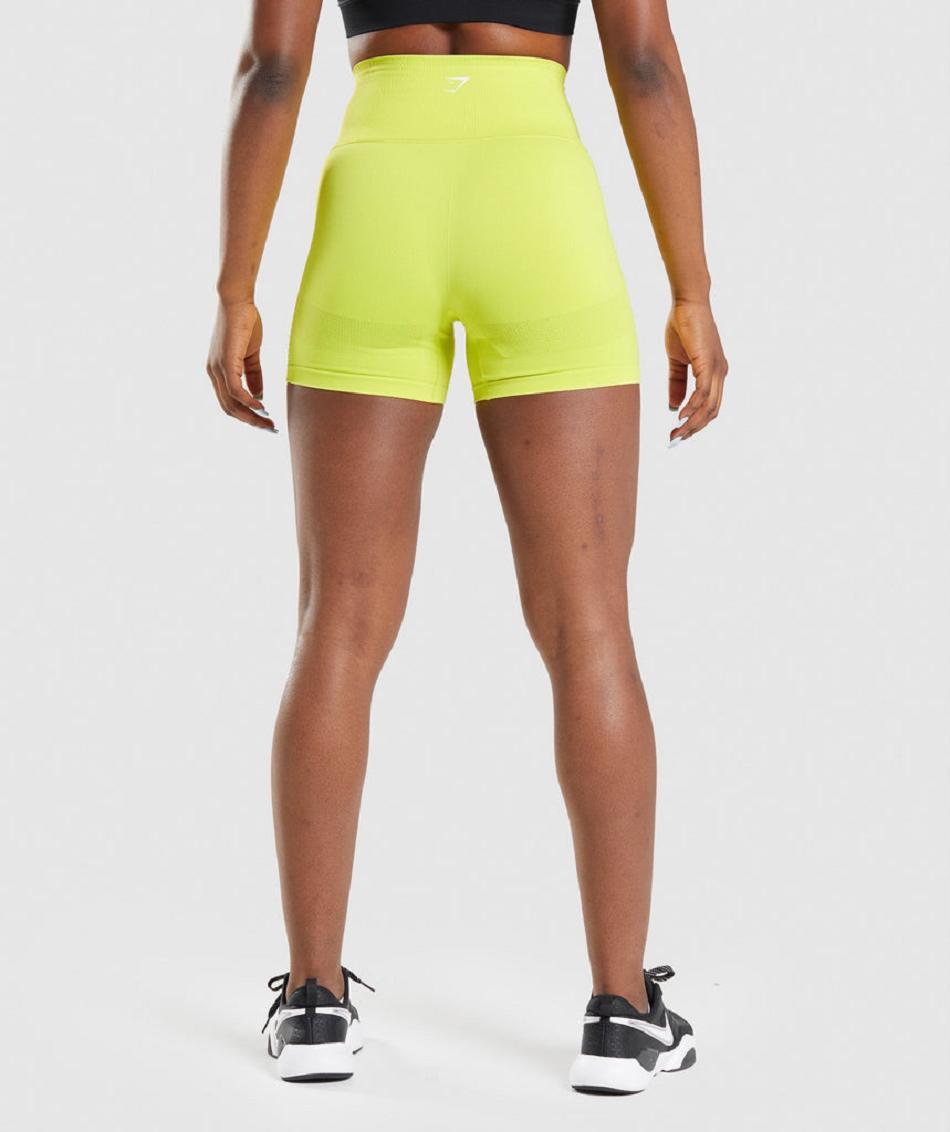 Σορτσ Gymshark Energy Seamless γυναικεια κίτρινα | GR_K7408