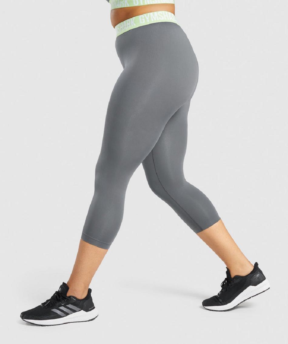 Κολαν Gymshark Fit Seamless Cropped γυναικεια γκρι | GR_YQ3539
