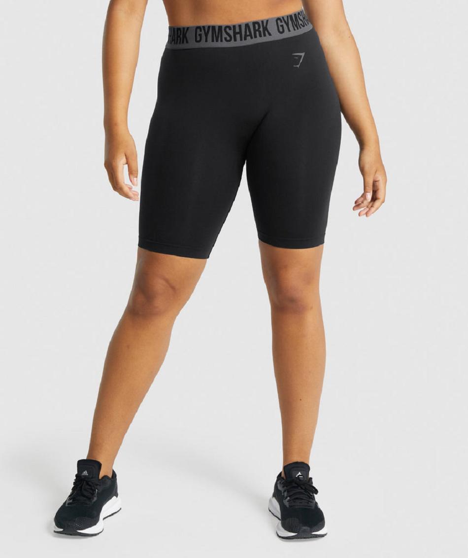 Σορτσ Gymshark Fit Seamless Cycling γυναικεια μαυρα | GR_K4596