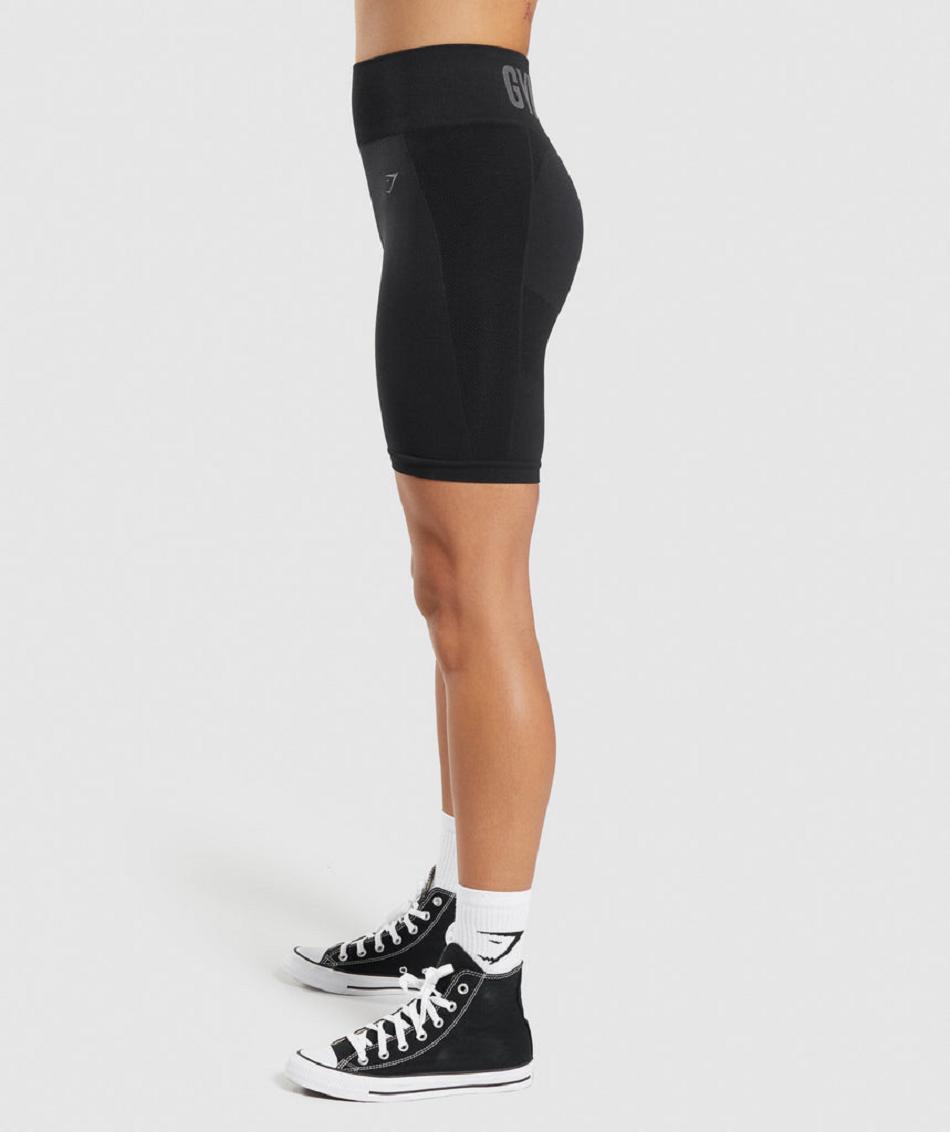 Σορτσ Gymshark Flex Cycling γυναικεια μαυρα | GR_QX9418