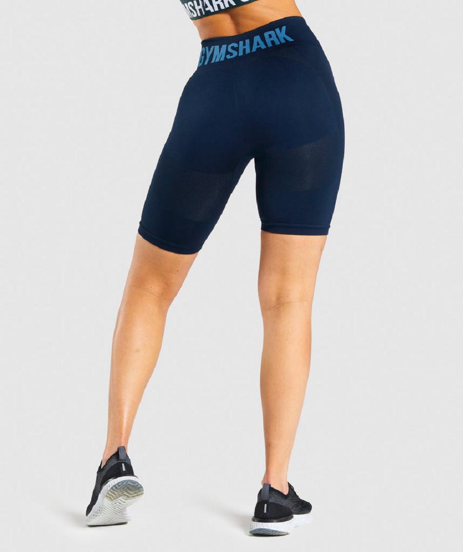 Σορτσ Gymshark Flex Cycling γυναικεια σκουρο μπλε | GR_EE4133