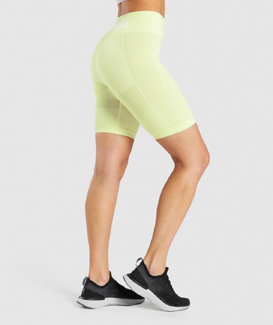 Σορτσ Gymshark Flex Cycling γυναικεια ανοιχτο πρασινο | GR_YJ8016