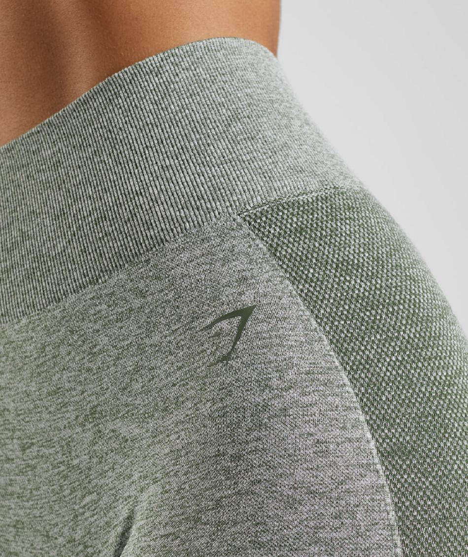 Κολαν Gymshark Flex High Waisted γυναικεια πρασινο ασπρα | GR_V6714
