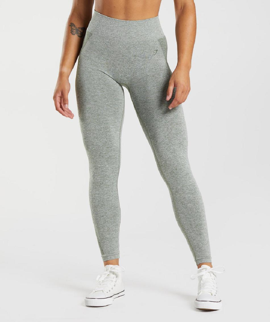 Κολαν Gymshark Flex High Waisted γυναικεια πρασινο ασπρα | GR_V6714