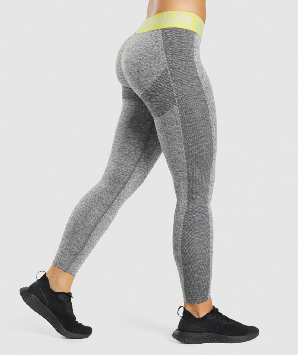 Κολαν Gymshark Flex Low Rise γυναικεια γκρι κίτρινα | GR_AZ4958