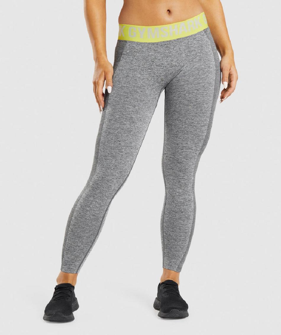 Κολαν Gymshark Flex Low Rise γυναικεια γκρι κίτρινα | GR_AZ4958