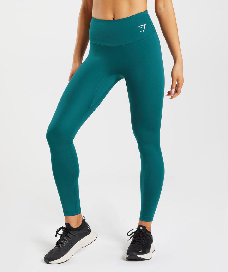 Κολαν Gymshark Fraction γυναικεια τυρκουάζ | GR_R8841