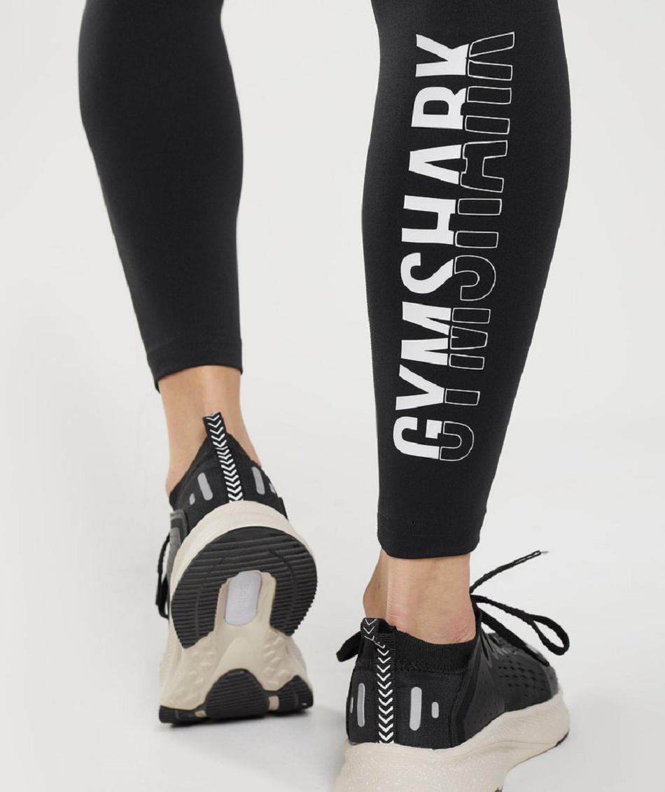 Κολαν Gymshark Fraction γυναικεια μαυρα ασπρα | GR_AS6904
