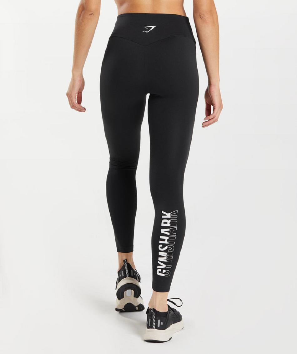 Κολαν Gymshark Fraction γυναικεια μαυρα ασπρα | GR_AS6904