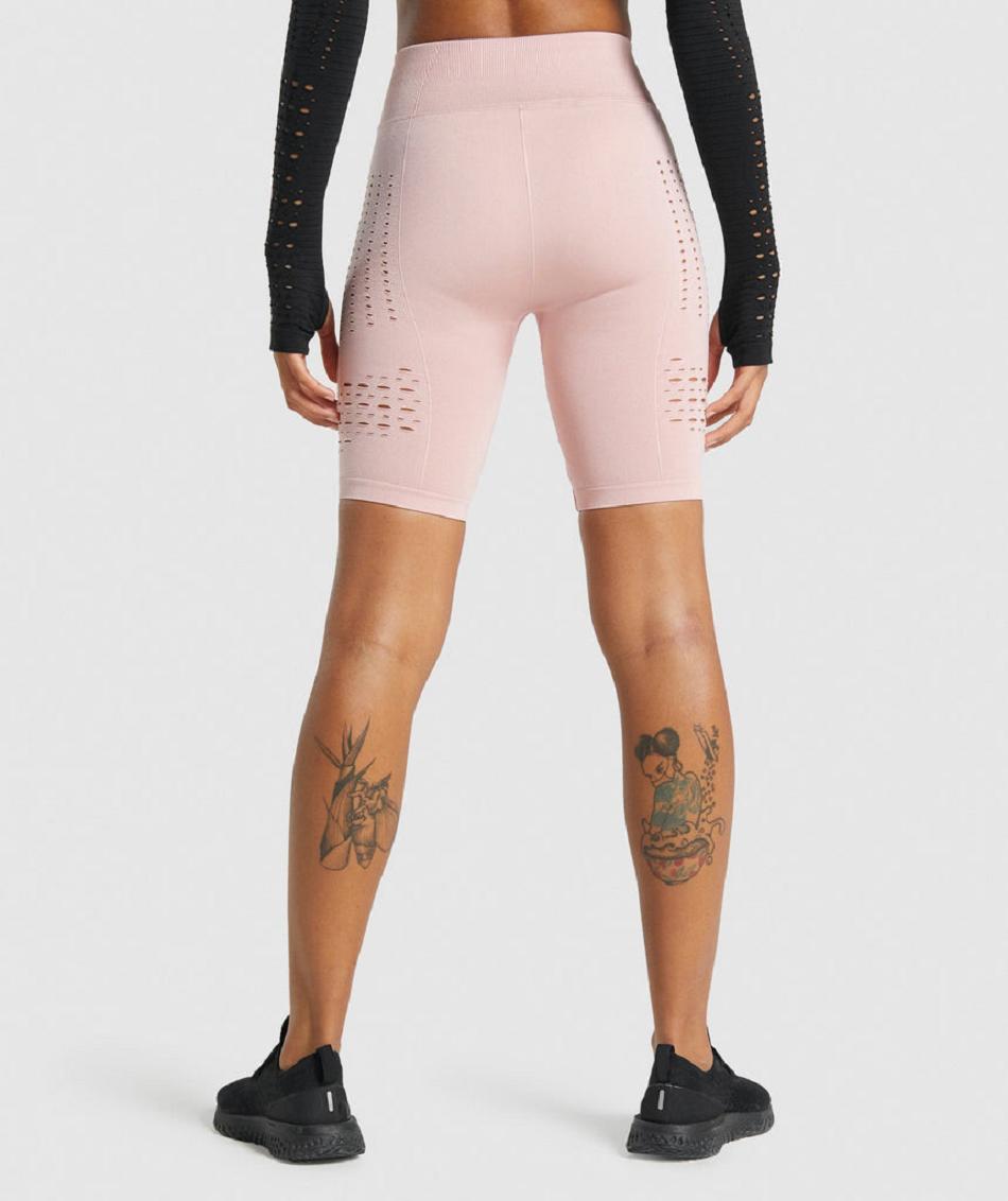 Σορτσ Gymshark Glow Seamless γυναικεια ανοιχτο ροζ | GR_EE8467