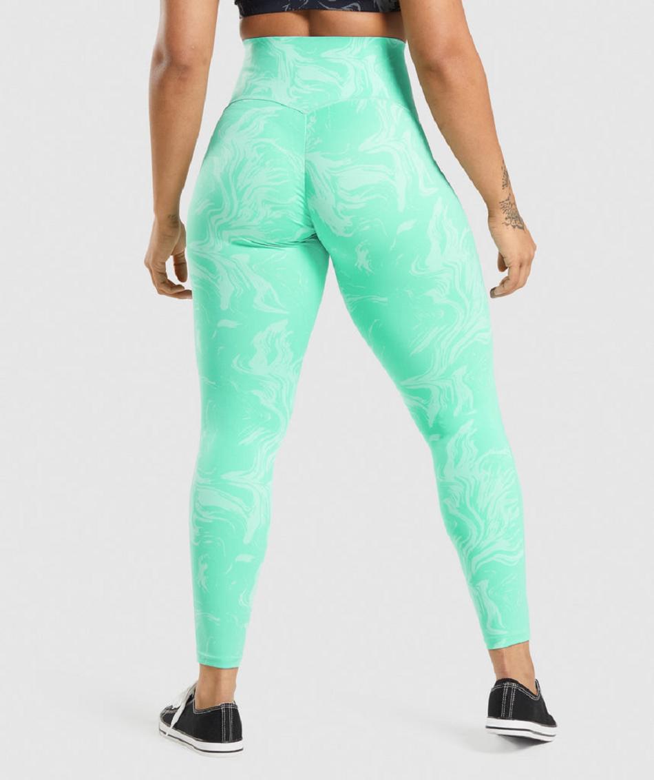 Κολαν Gymshark Gs Power High Rise γυναικεια ανοιχτο τυρκουάζ | GR_Q6280