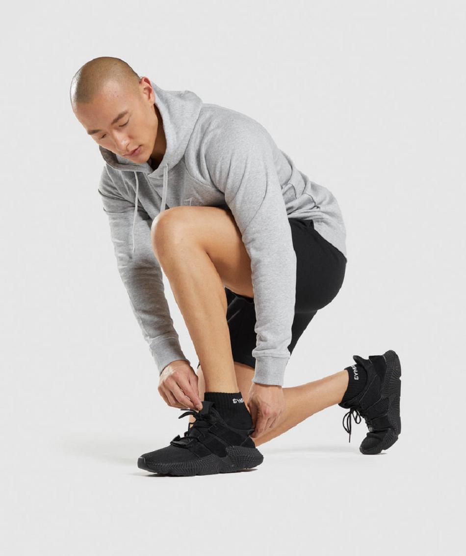 Καλτσεσ Gymshark Jacquard Quarter 3Pk ανδρικα μαυρα | GR_ED8494