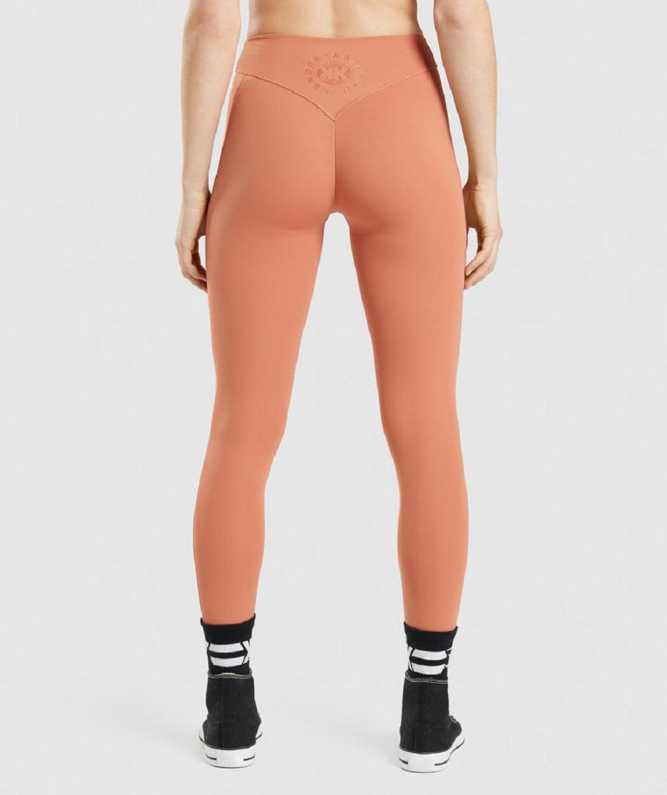 Κολαν Gymshark Kk Fit 7/8 γυναικεια πορτοκαλι | GR_BO8858