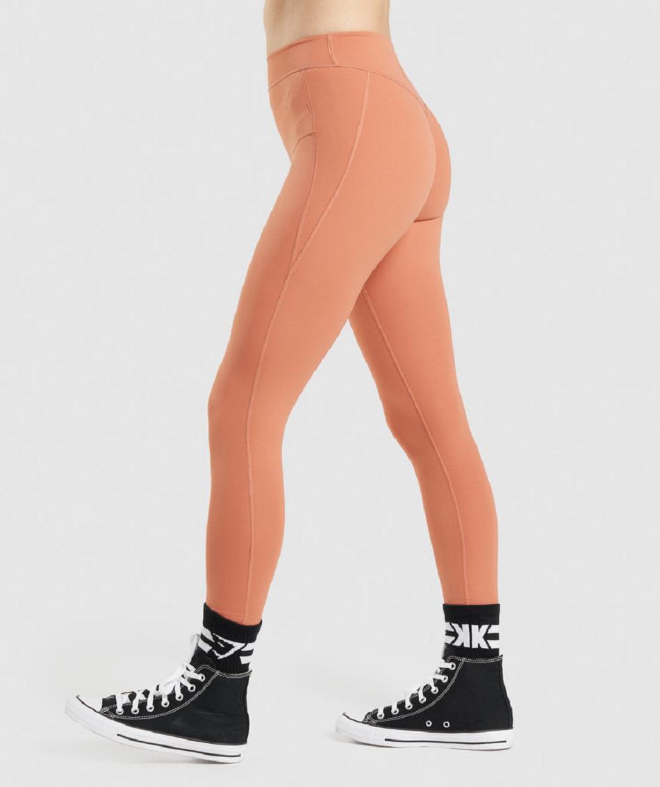 Κολαν Gymshark Kk Fit 7/8 γυναικεια πορτοκαλι | GR_BO8858
