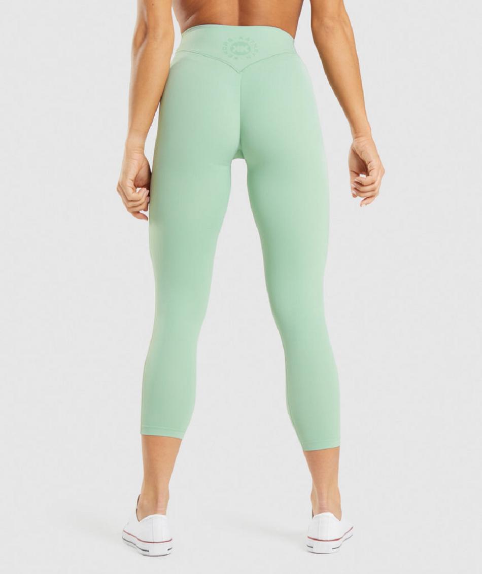 Κολαν Gymshark Kk Fit 7/8 γυναικεια πρασινο | GR_ED9004