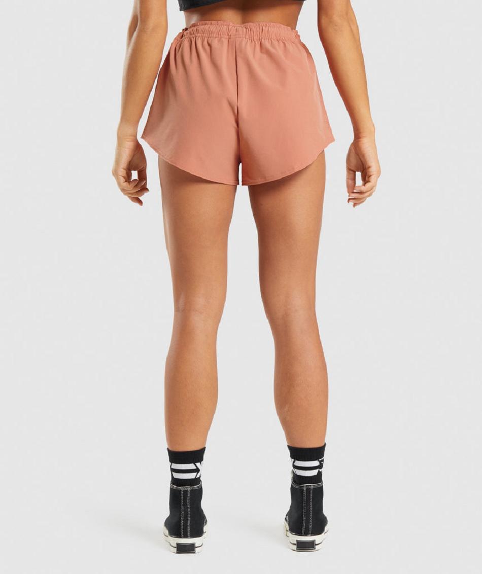 Σορτσ Gymshark Kk Fit Woven γυναικεια πορτοκαλι | GR_Q4225