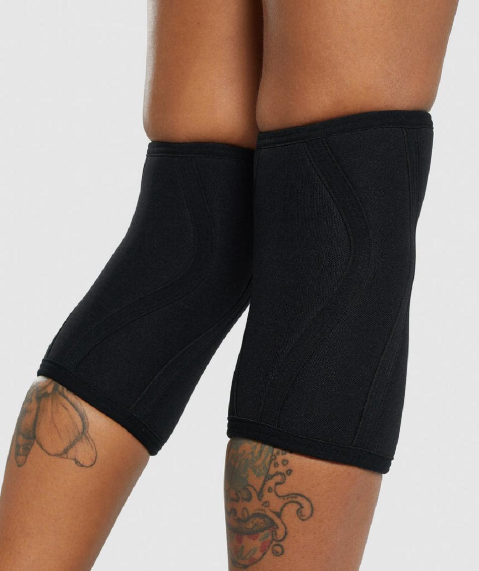 Εξοπλισμός Gymshark Knee Sleeve 5mm γυναικεια μαυρα | GR_BO3028