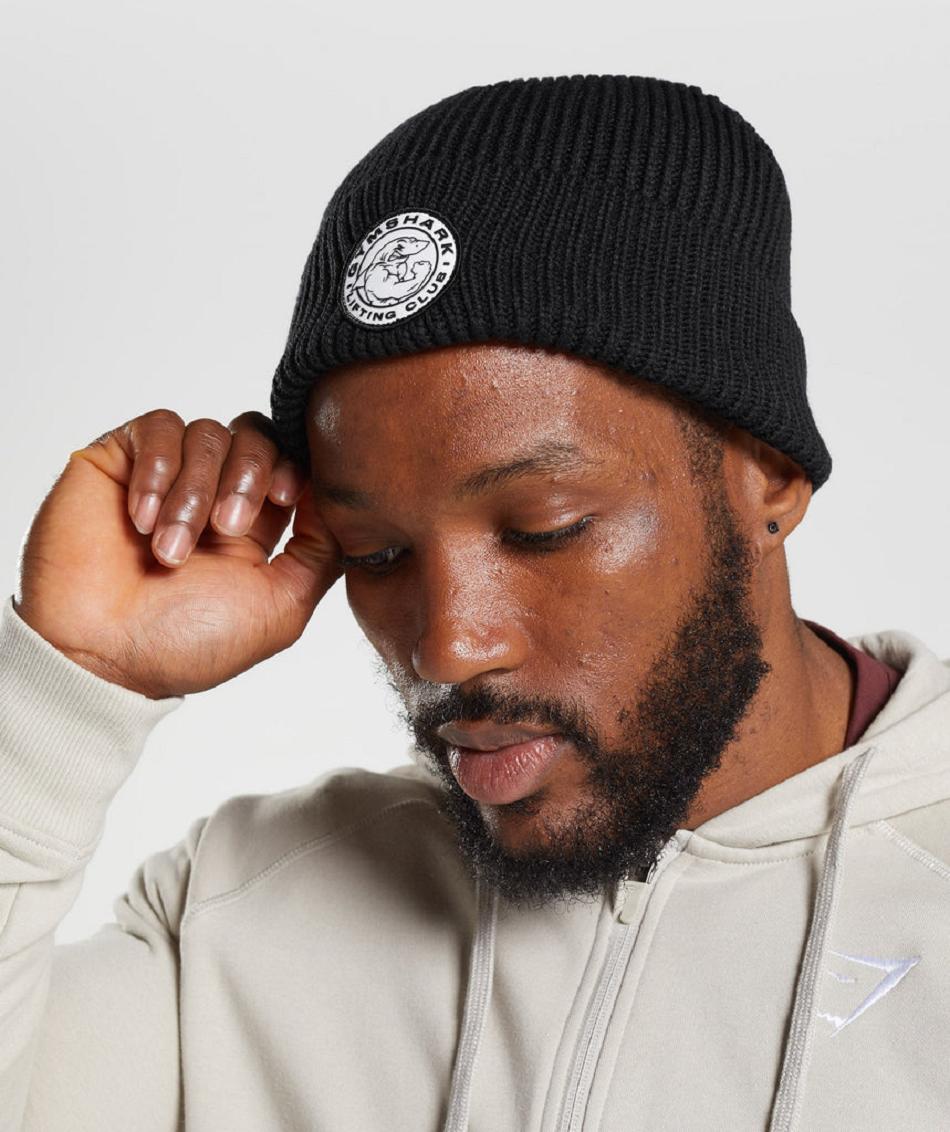 καπελα Gymshark Legacy Deep Cuff Beanie γυναικεια μαυρα | GR_YJ8118