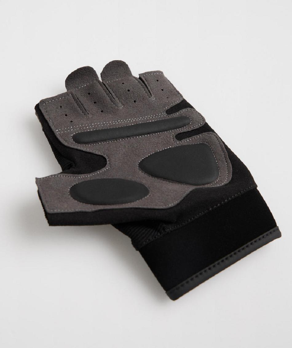 Εξοπλισμός Gymshark Legacy Lifting Gloves ανδρικα μαυρα | GR_TC5771