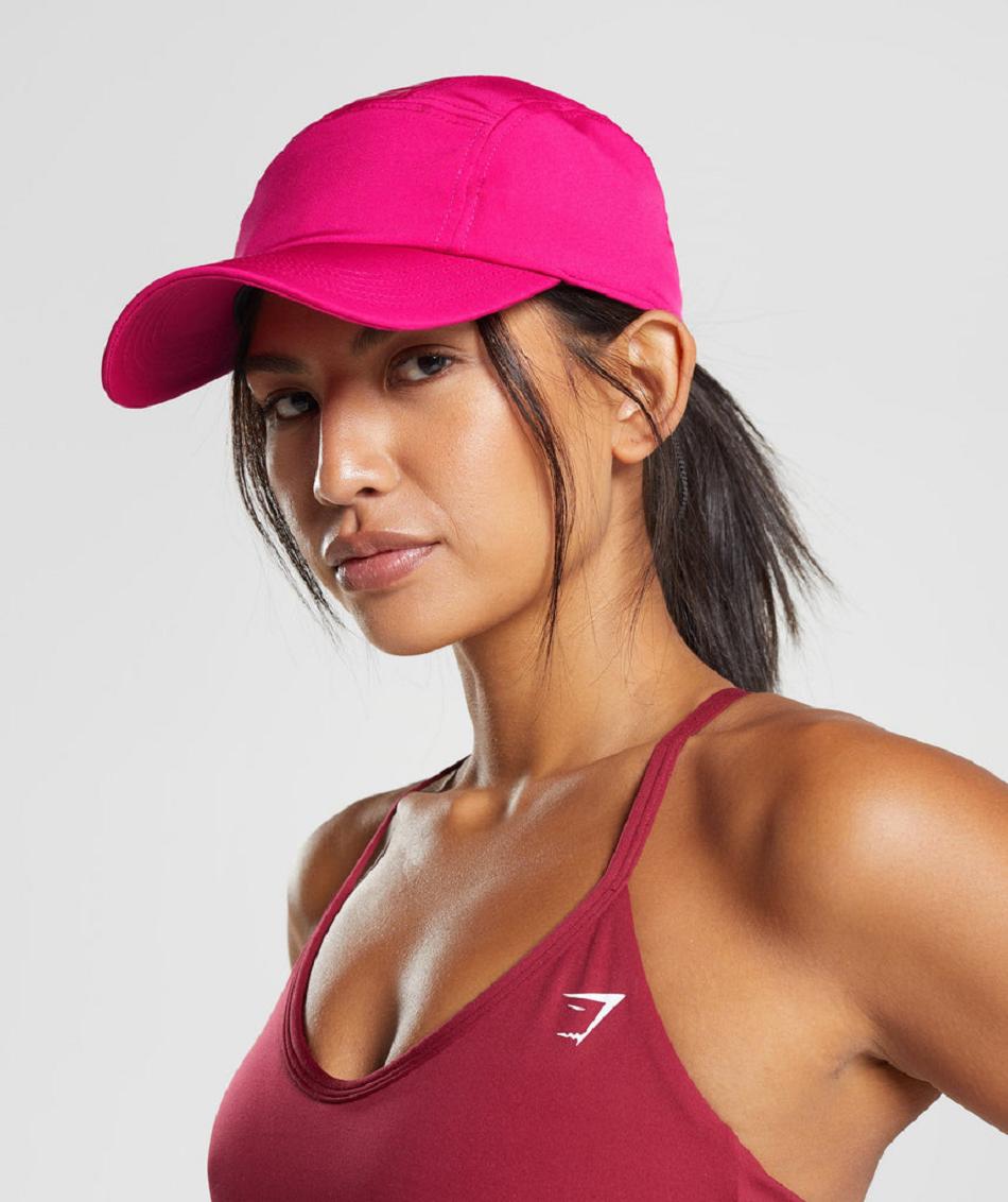καπελα Gymshark Logo 5 Panel ανδρικα ροζ | GR_ED7431