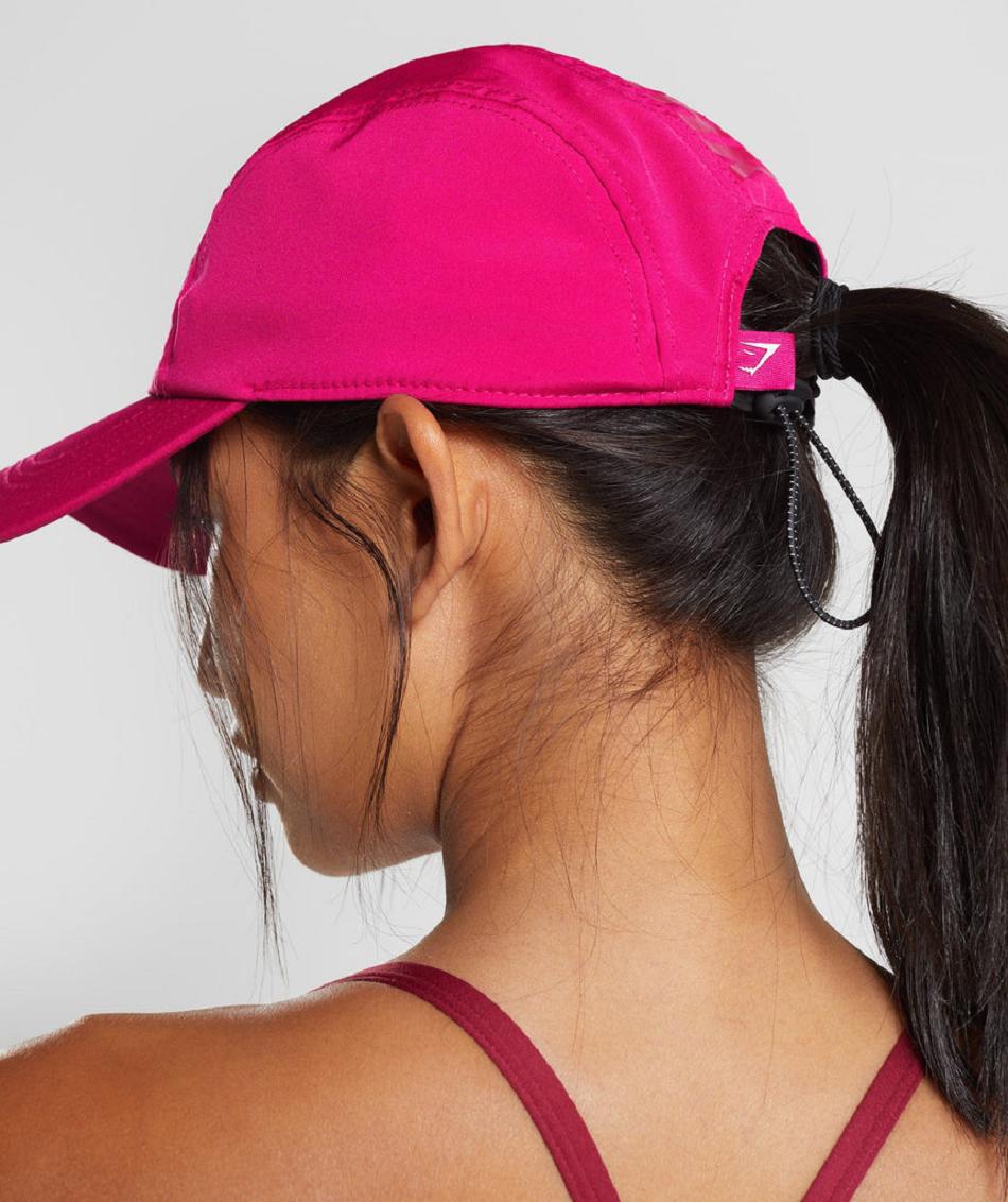 καπελα Gymshark Logo 5 Panel ανδρικα ροζ | GR_ED7431
