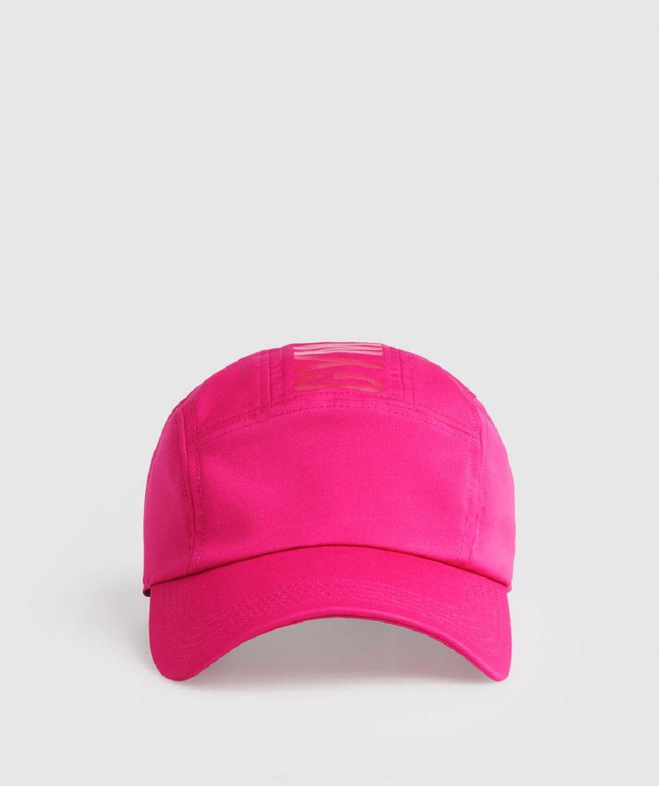 καπελα Gymshark Logo 5 Panel ανδρικα ροζ | GR_ED7431