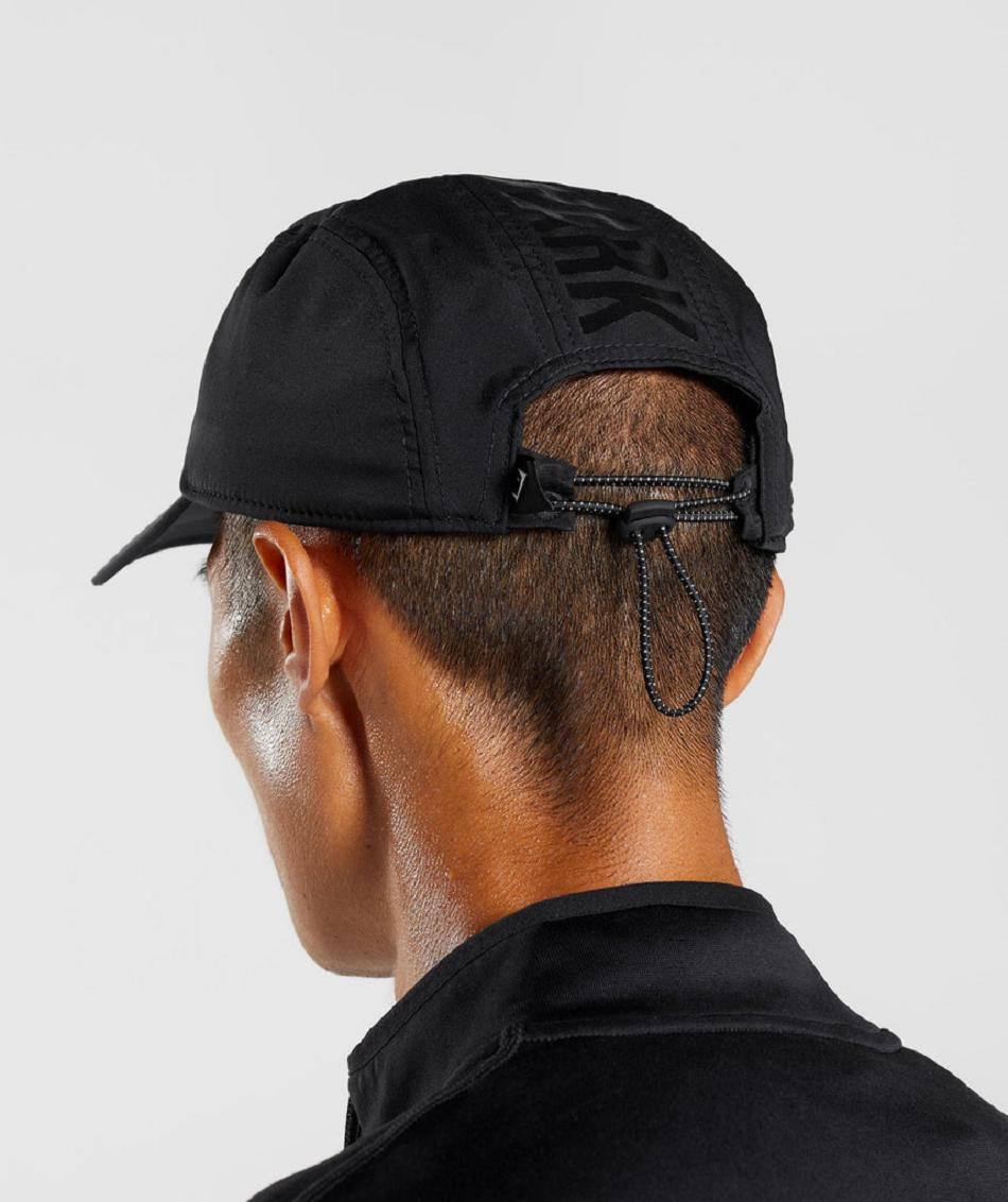 καπελα Gymshark Logo 5 Panel ανδρικα μαυρα | GR_V5699