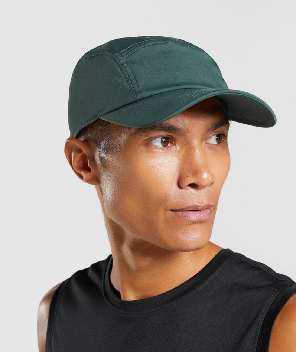 καπελα Gymshark Logo 5 Panel ανδρικα οψιάνος πρασινο | GR_QX1201