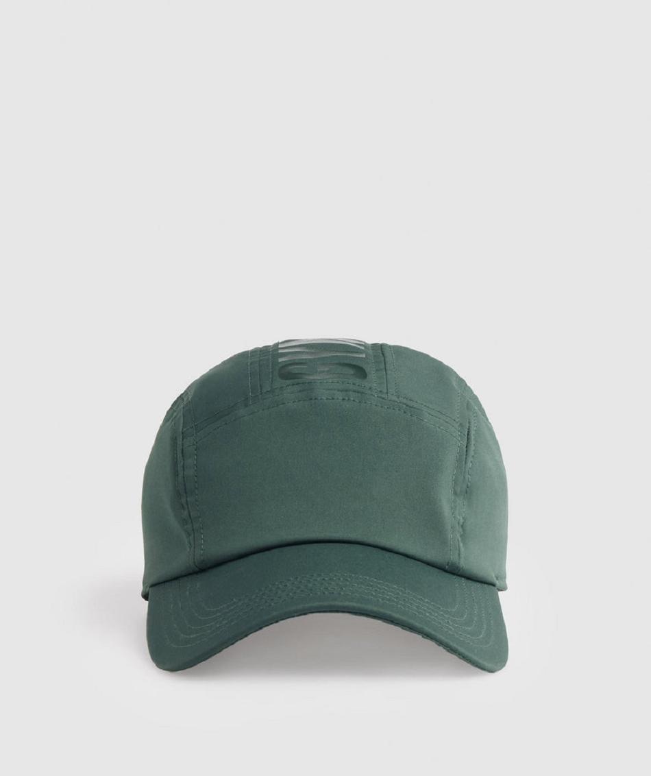 καπελα Gymshark Logo 5 Panel ανδρικα οψιάνος πρασινο | GR_QX1201