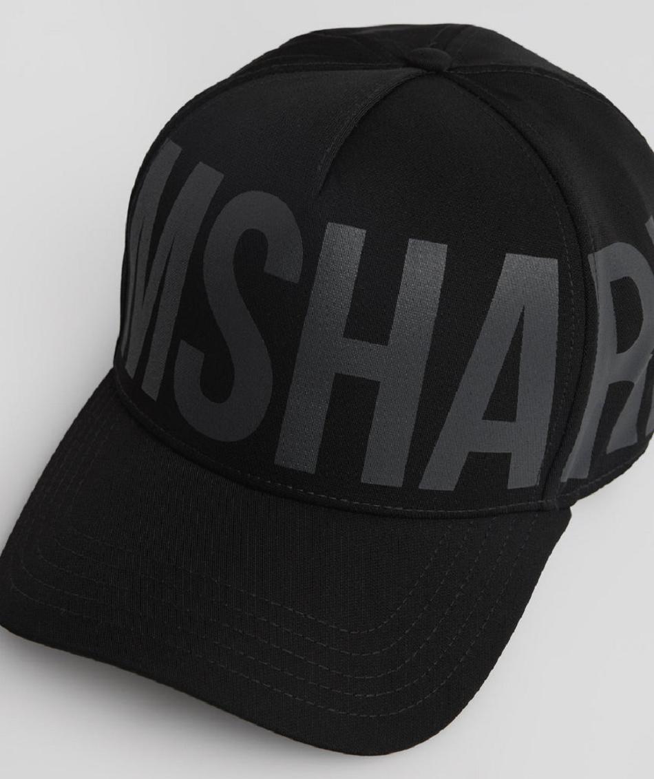 καπελα Gymshark Logo ανδρικα μαυρα | GR_TA5719