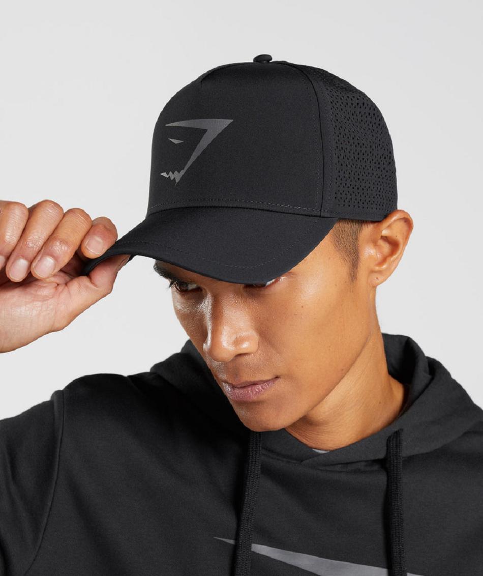 καπελα Gymshark Mesh ανδρικα μαυρα | GR_TA3975