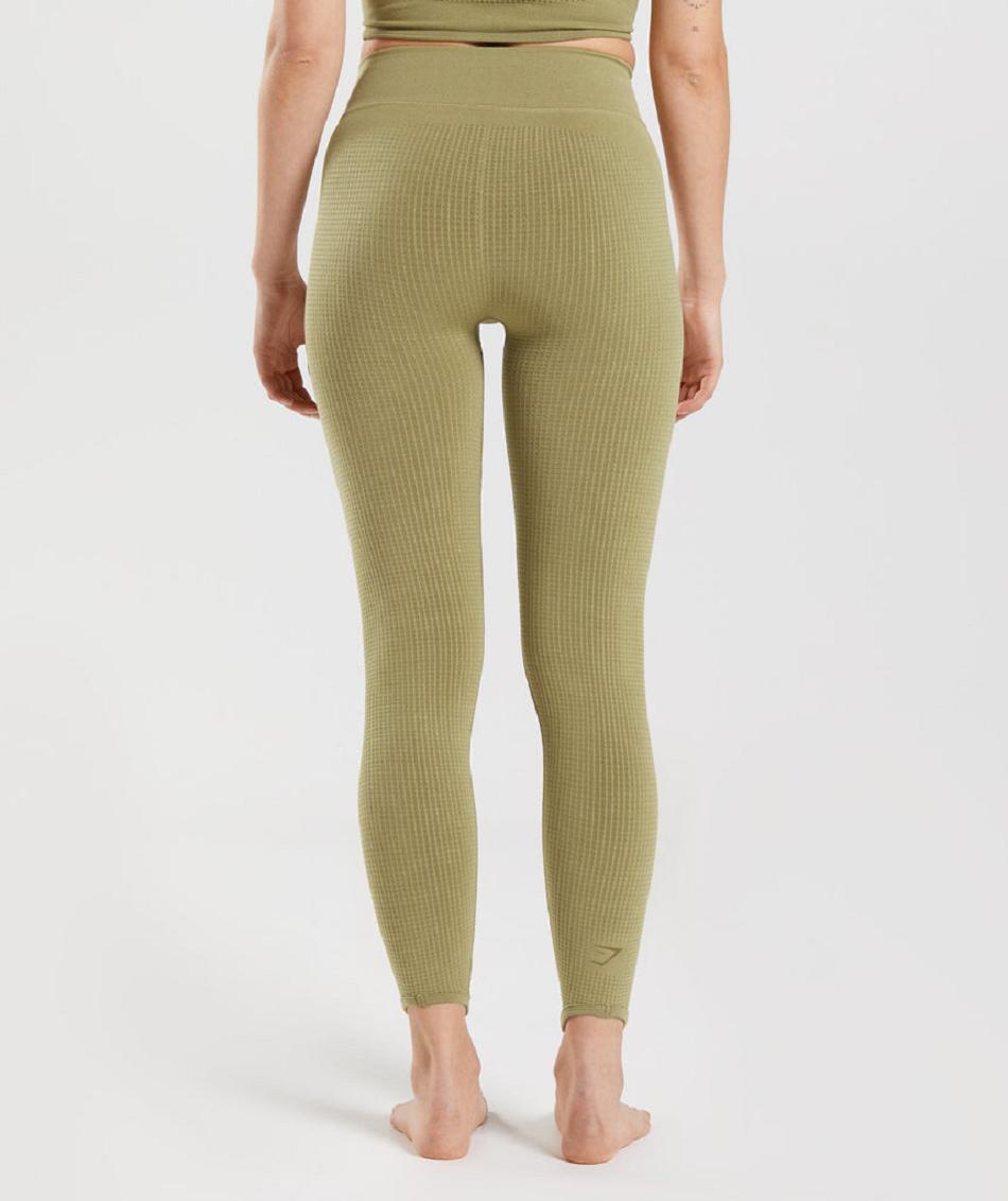Κολαν Gymshark Pause Seamless γυναικεια πρασινο | GR_QX9477