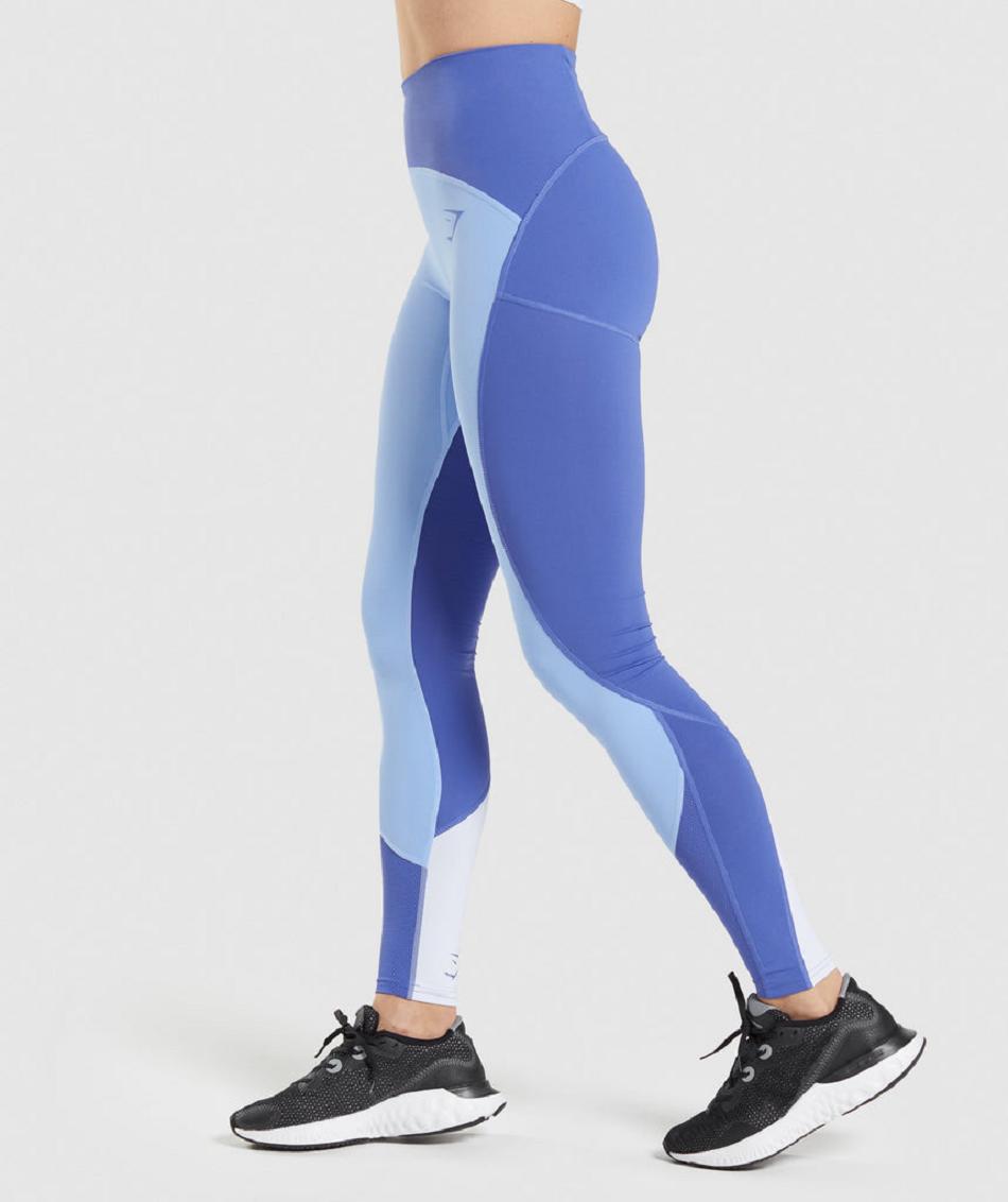 Κολαν Gymshark Pulse Mesh γυναικεια μπλε μπλε ασπρα | GR_CR1060