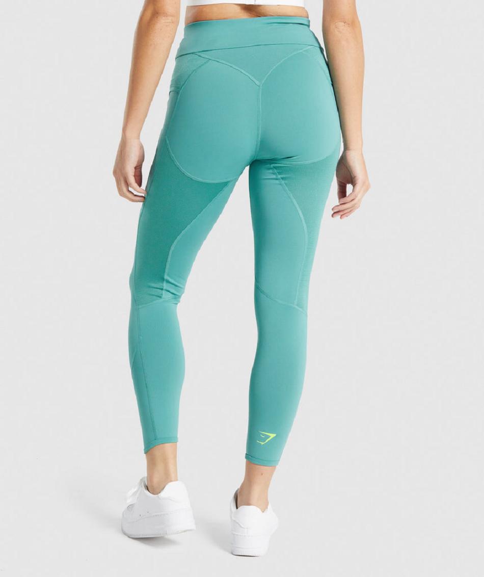 Κολαν Gymshark Pulse γυναικεια τυρκουάζ | GR_CG3036