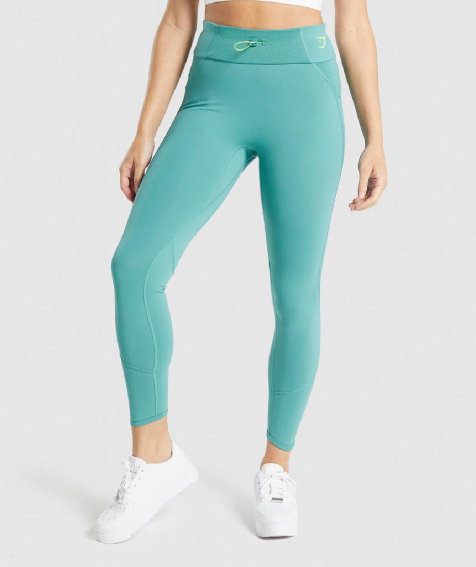 Κολαν Gymshark Pulse γυναικεια τυρκουάζ | GR_CG3036