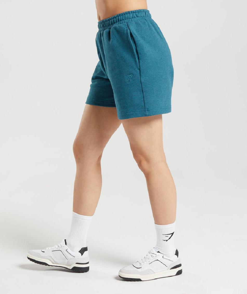 Σορτσ Gymshark Rest Day Sweats γυναικεια γκρι μπλε | GR_IM1165