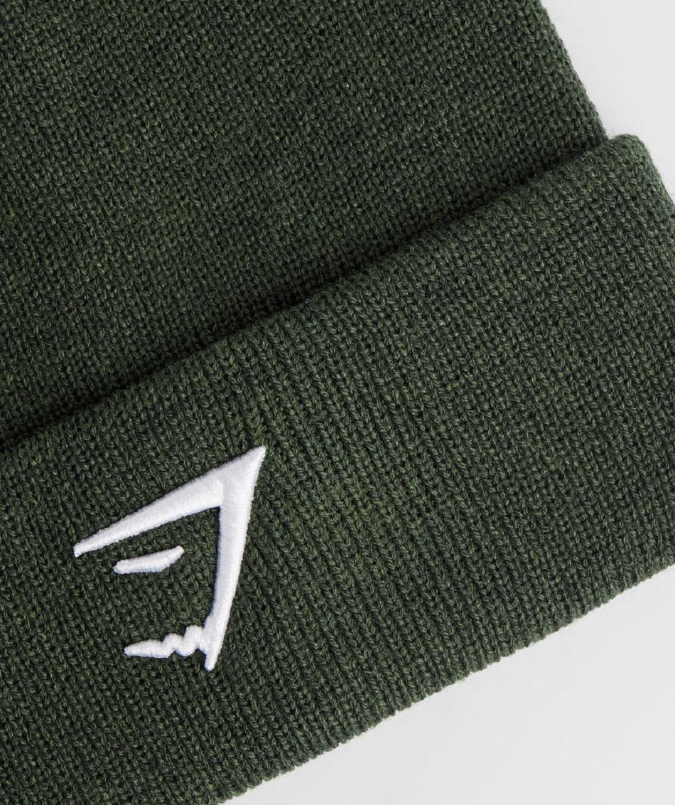 καπελα Gymshark Sharkhead Beanie γυναικεια Ελιά | GR_ED3724