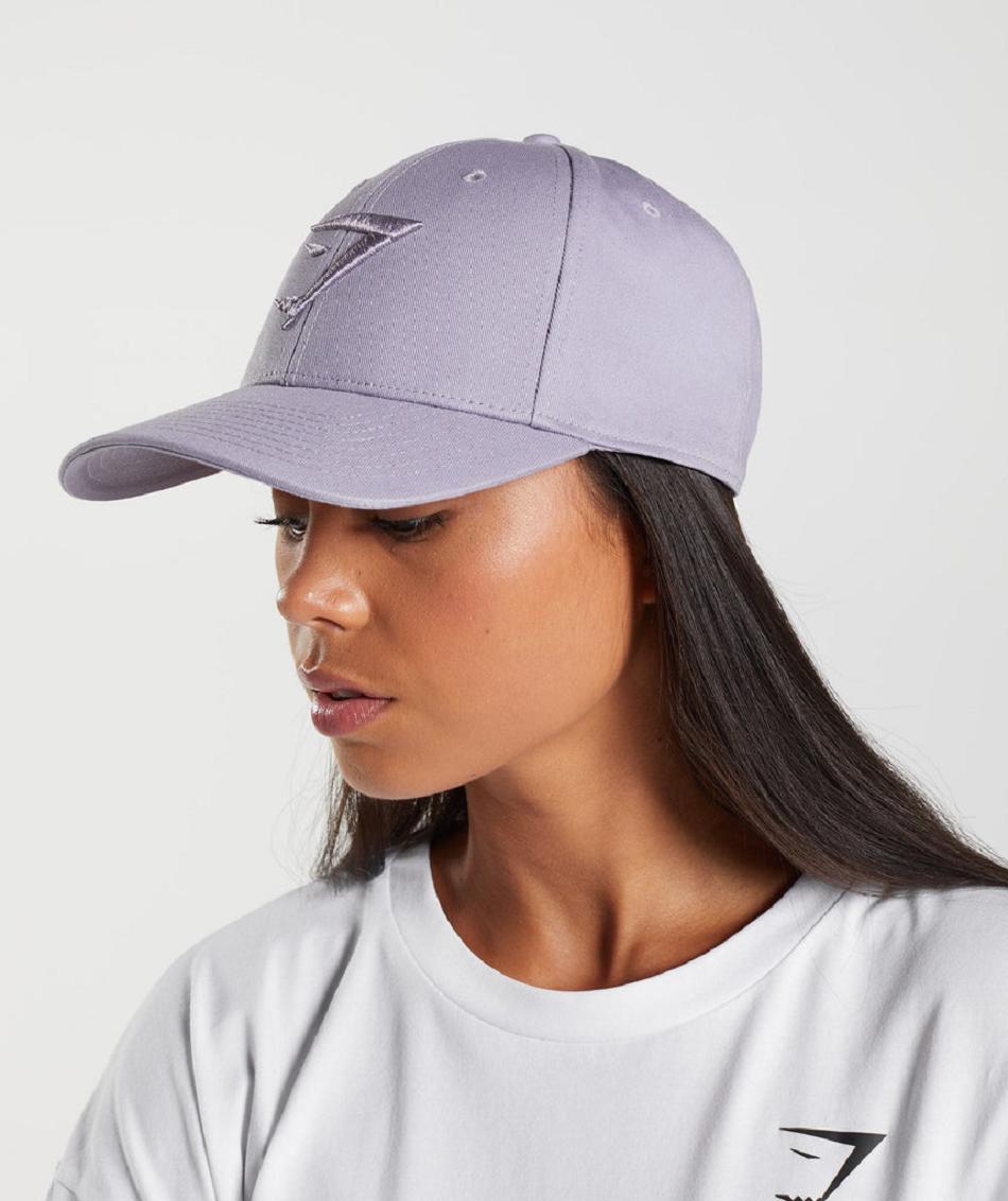καπελα Gymshark Sharkhead Cap γυναικεια μωβ | GR_MI6744